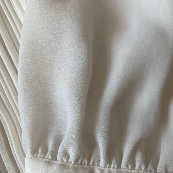 VTG Laura & Jayme Semi Sheer Blouse-  Pleated Dress Shirt Sz(8) - Picture 10 of 13